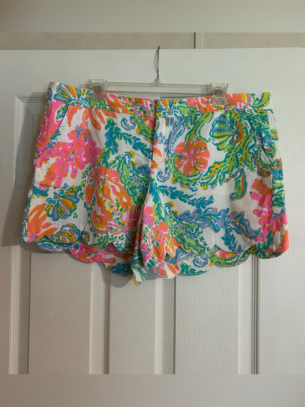 Lilly Pulitzer Resort White Casa Marina Scalloped Shorts